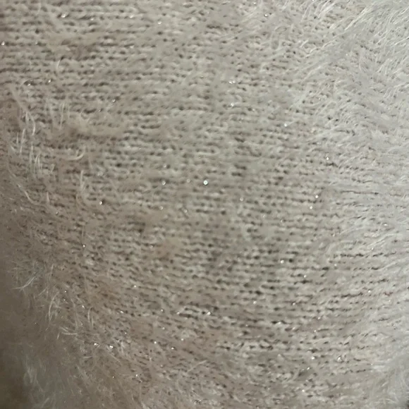 Nine West Fuzzy pink Crew Neck Sweater - Picture 2 of 4